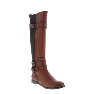 Brown Leather Heeled Boots